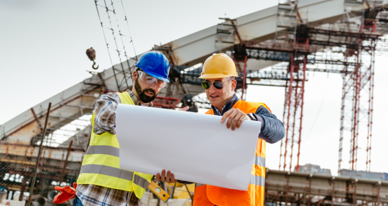 A high-end architectural and structural drawing of a modern Abu Dhabi skyscraper designed by a top engineering consultancy Abu Dhabi.